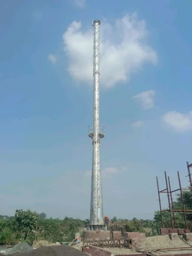 Silver Mild Steel Boiler Chimney